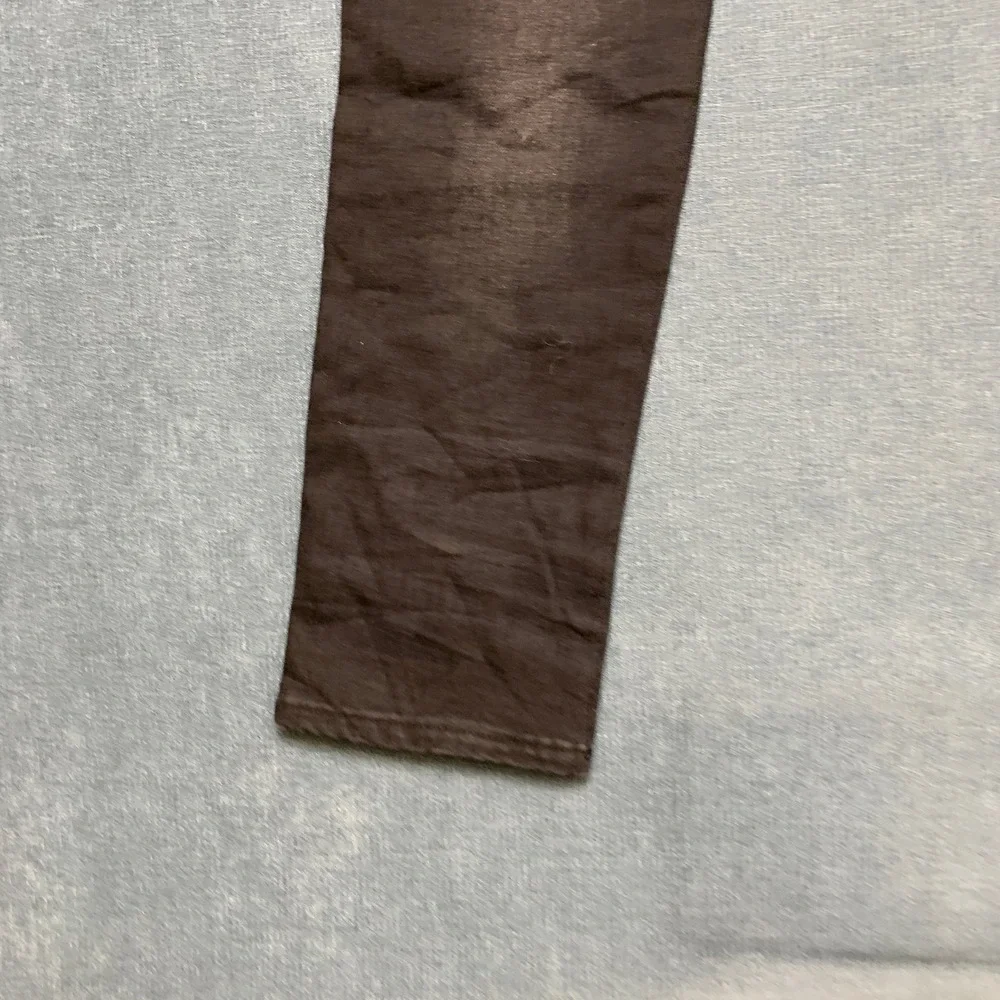 Aeropostale Skinny Taper Jeans Mens 28x32 Black Denim Distressed Dark Wash